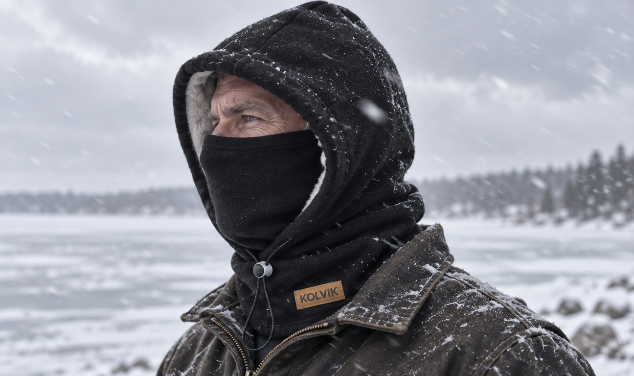 Hood covering ears and neck