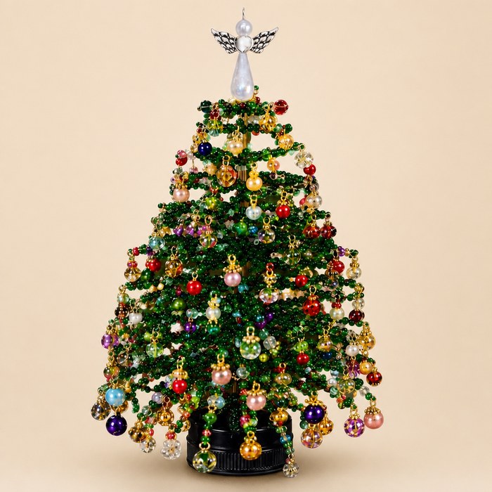 Classic Christmas beaded tree