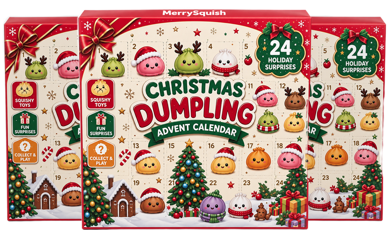 MerrySquish Dumpling Advent Calendar, three boxes