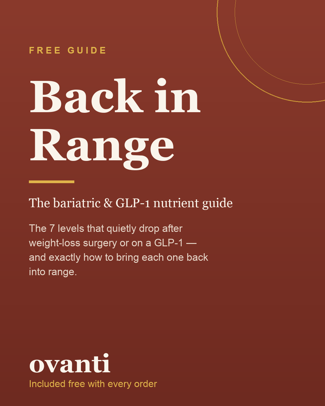 Back in Range, the free bariatric and GLP-1 nutrient guide
