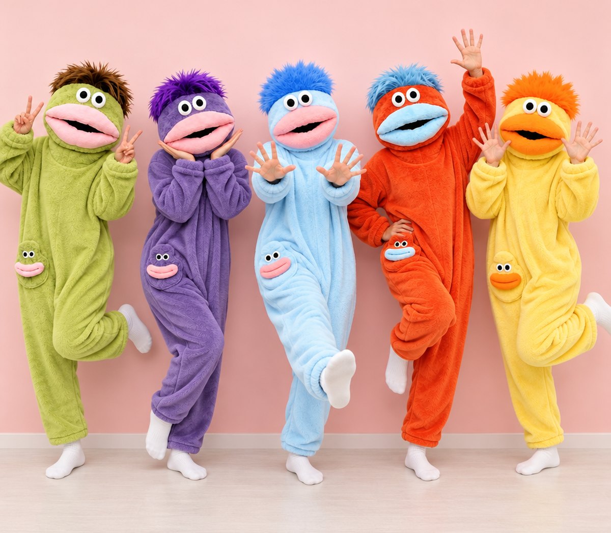 All five SnugBeast colors side by side