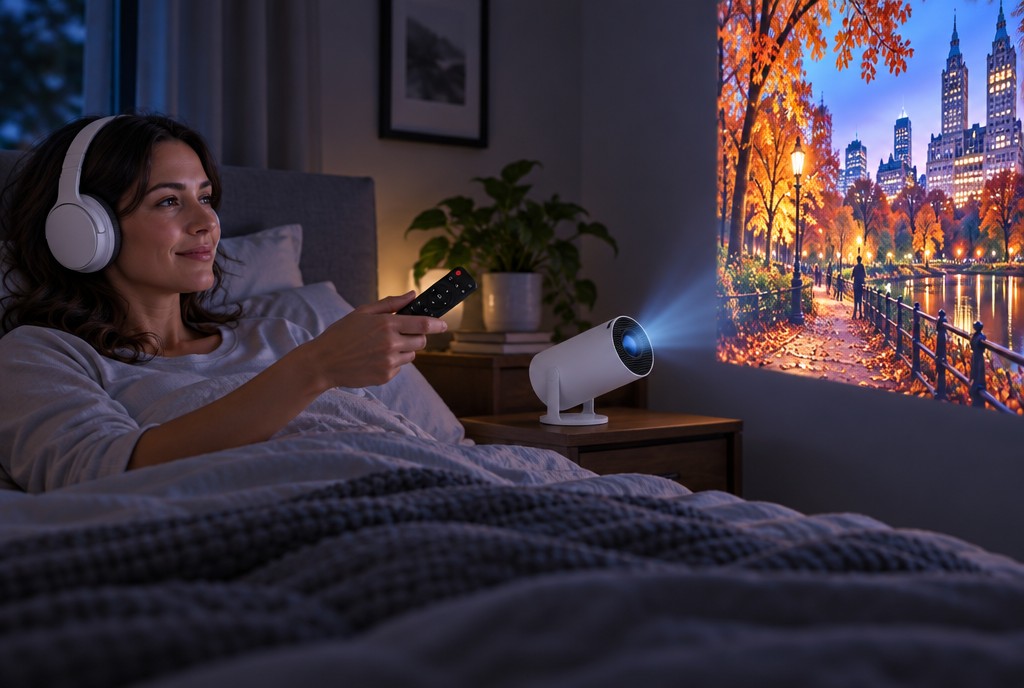 Pairing wireless headphones with the projector